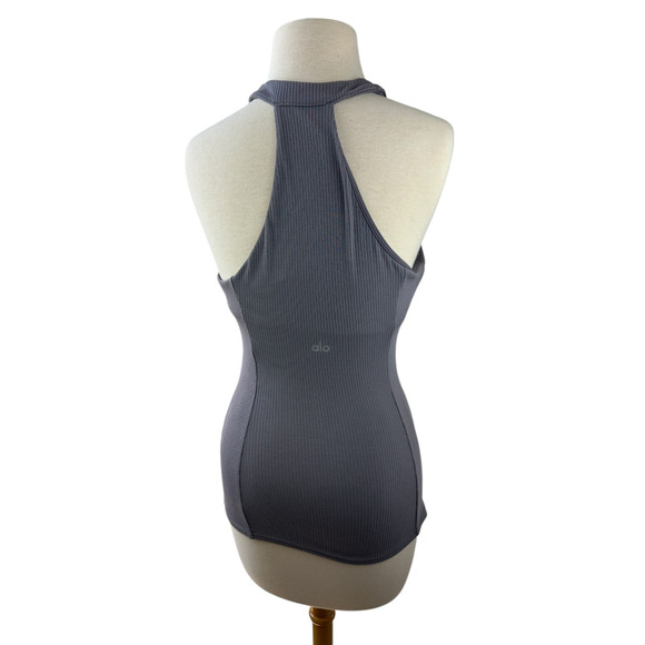 Alo Yoga Ribbed Insight Tank Purple Dusk Women's Size Small - Picture 6 of 14